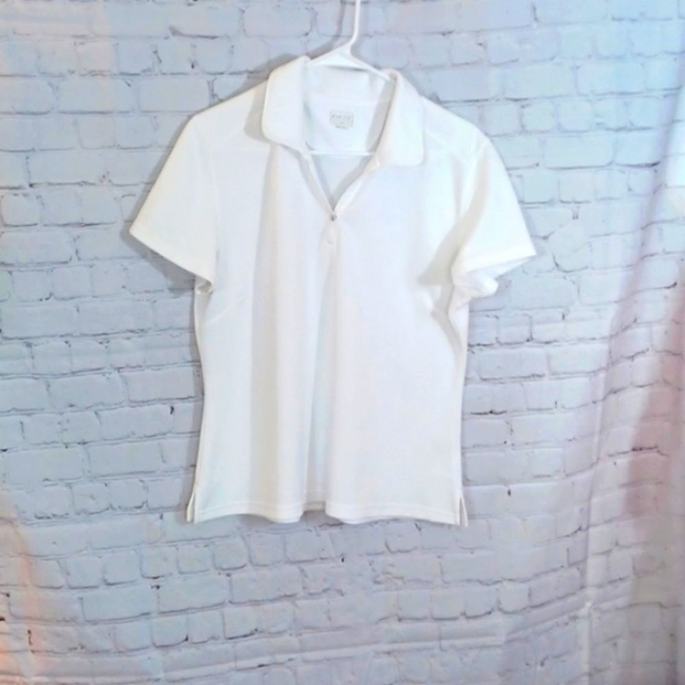 Aspire Dri Logic Womans White Athletic Top XL